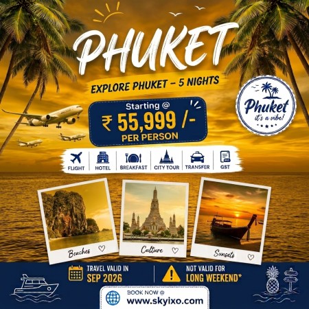 Explore Phuket 5 Nights Package @ ₹55,999